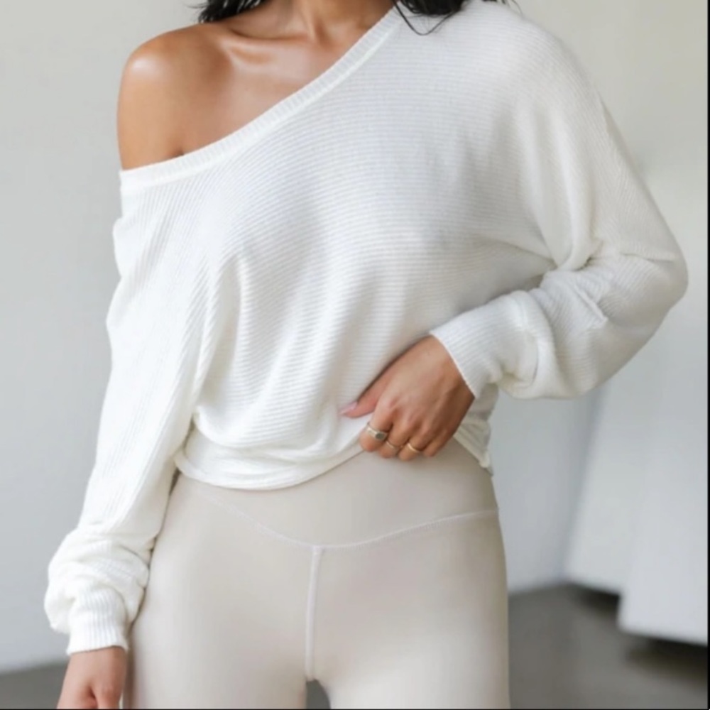 Joah Brown Slouchy Dolman Long Sleeve Top New